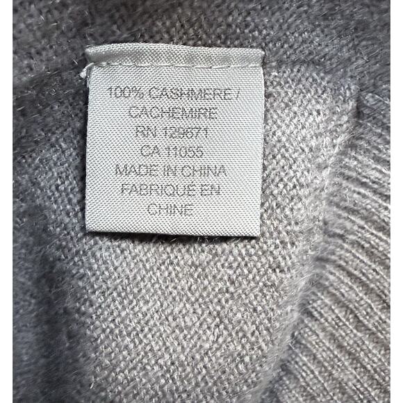 Naadam Sweater Gray Cashmere Cardigan Knit Lagenlook Open Front Long sz S / 6 - Picture 7 of 16